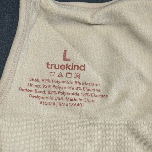 Shapermint TRUEKIND Everyday Comfort Straps Wirefree Shaper Bra Chai NWT Large - Picture 5 of 7